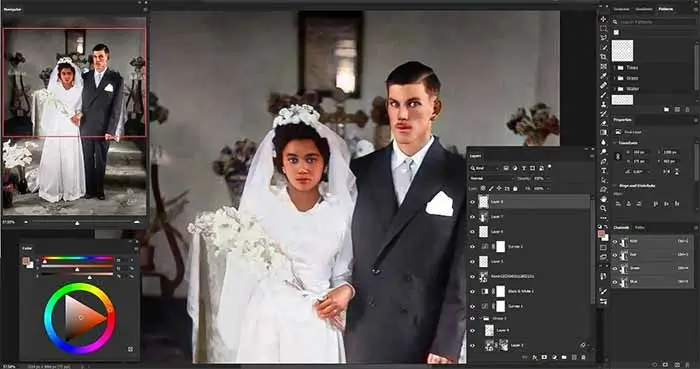 Wedding Couple Photo Restoration Service