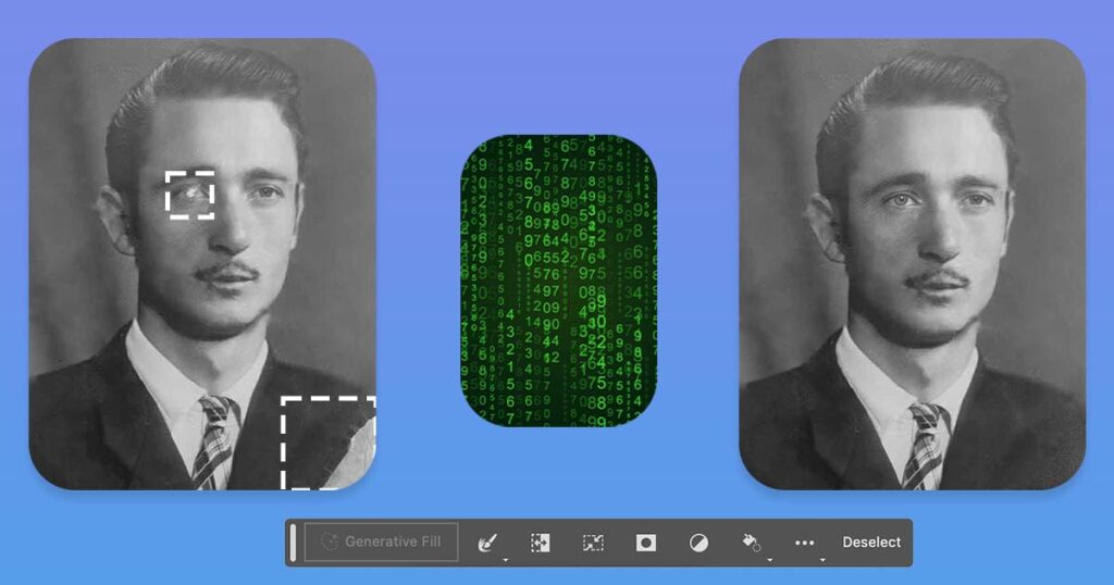 Generative Fill For Restoring Missing Parts of Old Photos - Photoshop Tutorial