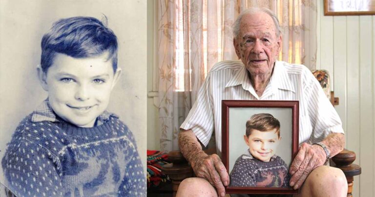 Restored Photo and Colored Photo From Childhood